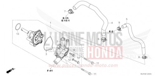 POMPE A EAU CBR500RACT de 2026